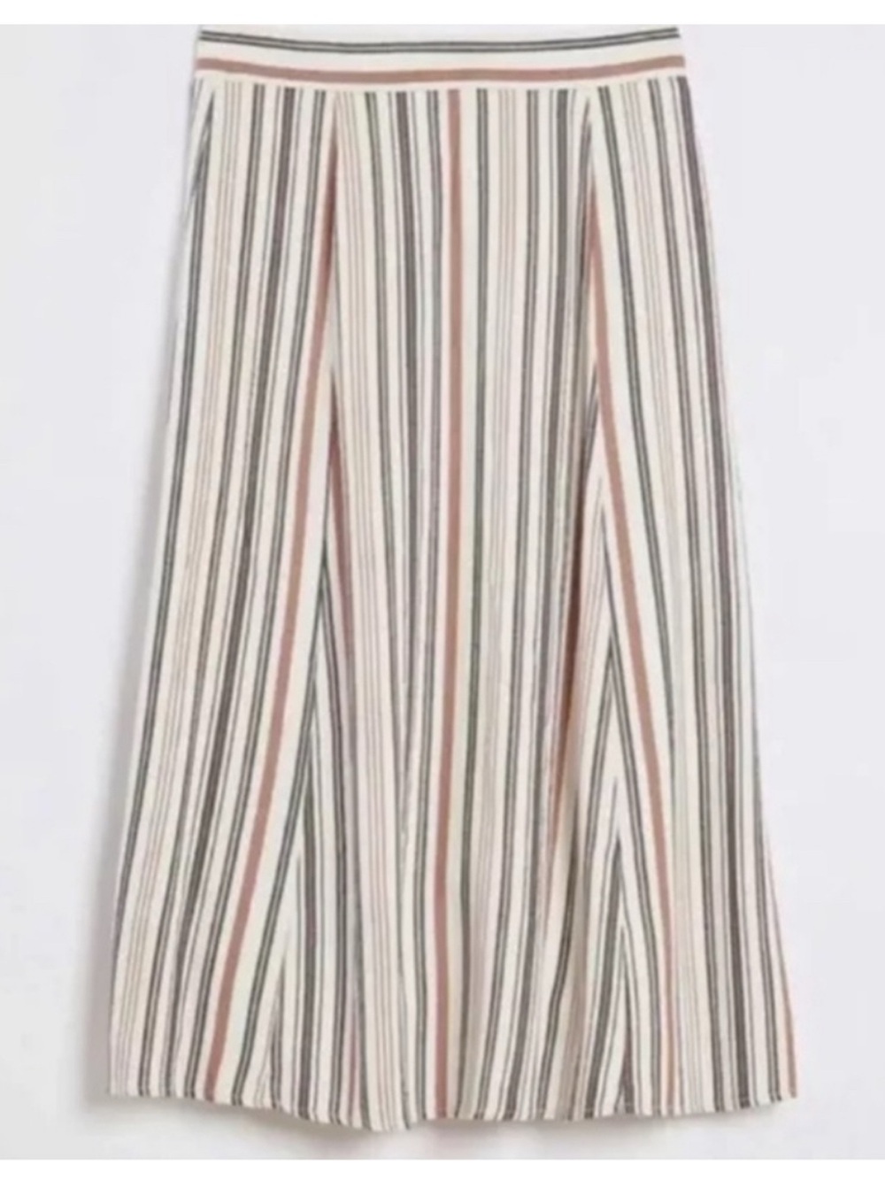 LOFT Striped Midi Skirt - Size 2